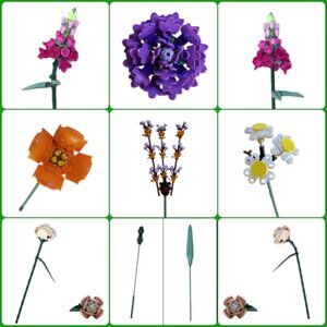 LEGO Botanical Flowers 10280 ~ Individual Replacement Parts ~ Choose Flower Type